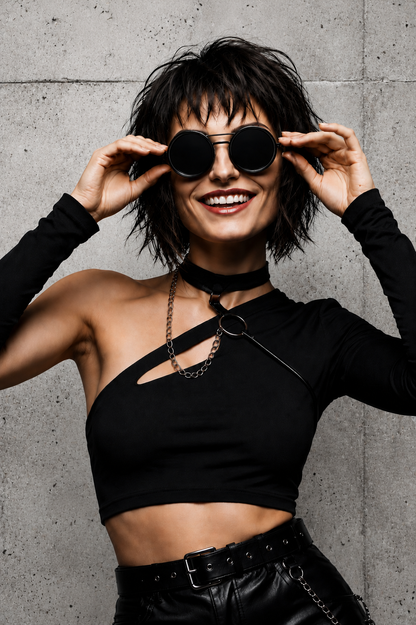 NULL-9 Gafas de Sol Redondas | Filtros Regulables Integrados
