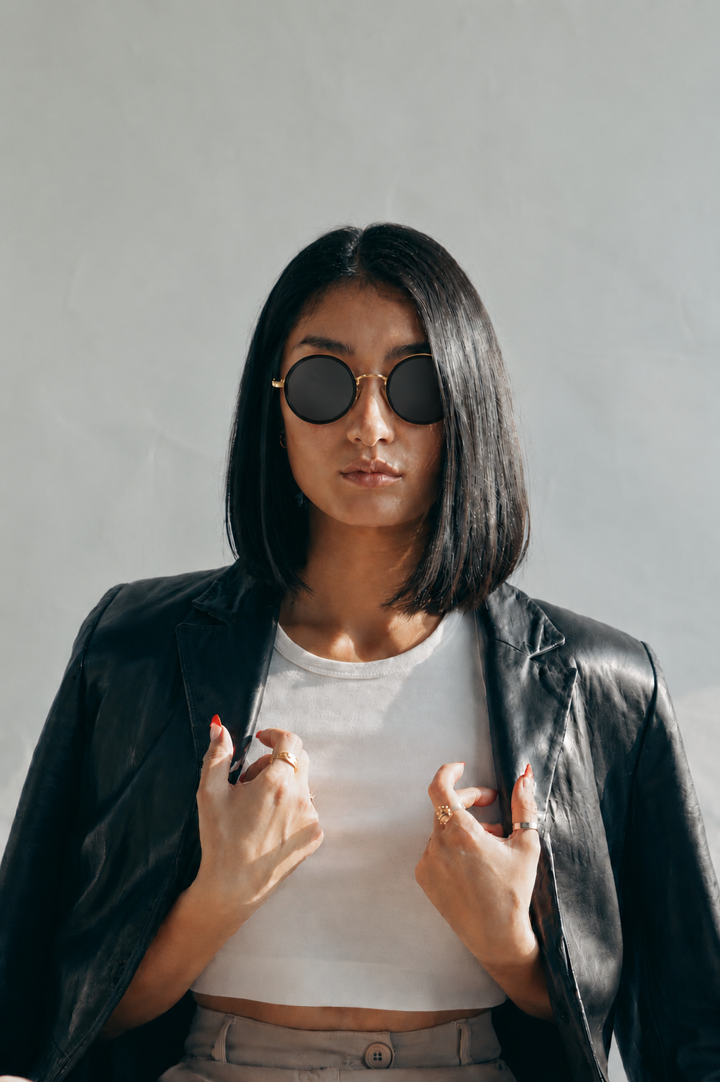 NULL-9 Gafas de Sol Redondas | Filtros Regulables Integrados